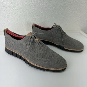 Cole Haan Gray Knit Oxfords